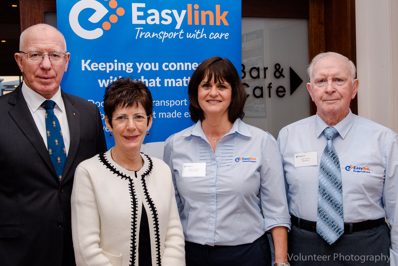 Governor of NSW and Mrs Hurley with Angela Doolan, Easylink General Manager and John Wilson, Chair of the Easylink Board